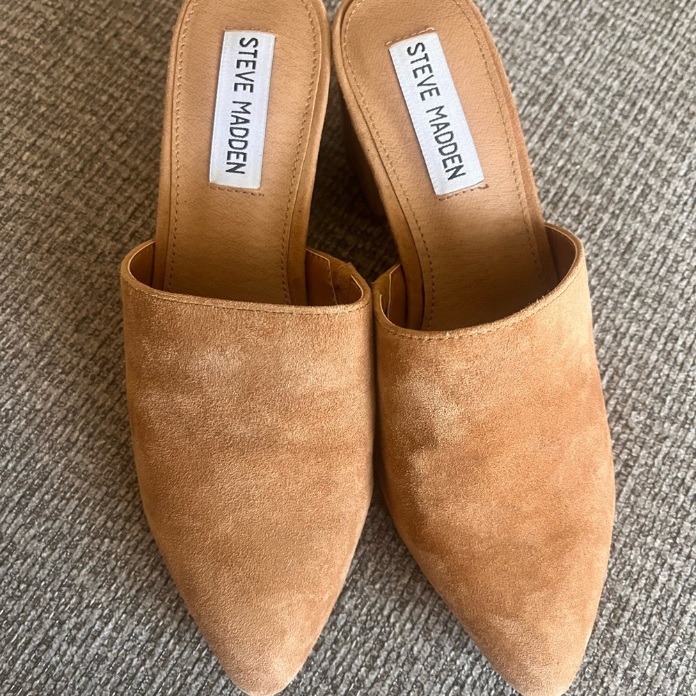 Steve Madden Tan Mules Comfortable Stylish Footwear